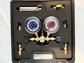 Gauges123424 Lichamp Gauges Manifold Gauge And Hose Set - Black #2