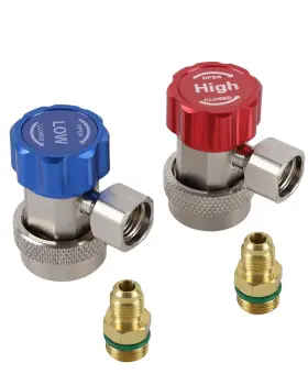Qa01qp Lichamp R134a Quick Coupler Adapter Set - 1/4 In High Low Pressure Connector