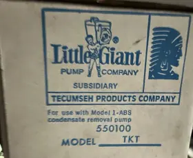 550100 Little Giant Tkt Tank Kit - Mfg Part Nbr Use With Model 1-abs 550100 Little Giant Tkt Tank Kit - Mfg Part Nbr Use With Model 1-abs