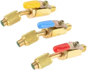 2064 Liyyoo Set Of 3 Pcs Angled Compact Ball Shut-off Valve 1/4 Inch Sae Swivel Adapter For A/ #2 2064 Liyyoo Set Of 3 Pcs Angled Compact Ball Shut-off Valve 1/4 Inch Sae Swivel Adapter For A/ #2