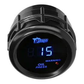 Hyz33506 Lkrxw Car Oil Pressure Gauge 12v Auto Press Psi 2 Inch 52mm Meter Digital Blu