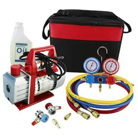 Sh-0352 Long Time Trading 110v 3cfm 1/4hp Single Stage Rotary Vane Air Vacuum Pump Hvac A/c