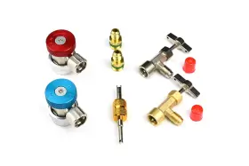 Lu-hawk 611989130536 R134a Adapter Fitting Kit With Self Sealing And Single-use Can Tap Va