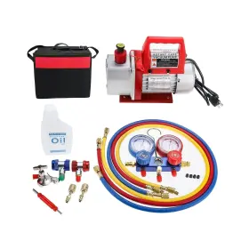 Cta-0179 Luckyhigh Hvac A/c Refrigeration Kit Including 1/4 Hp 3.5cfm Single Stage Rotary Vane A
