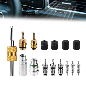 1057199 Lyreh Air Conditioning Valve Core Kit - Car Ac R12 R134a Teflon Seal Refrigeration Sch 1057199 Lyreh Air Conditioning Valve Core Kit - Car Ac R12 R134a Teflon Seal Refrigeration Sch