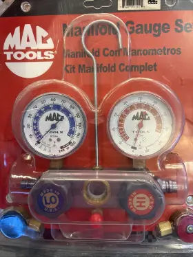 Acc766 Mac Tools Manifold Gauge Set R-134 72 Inch Hoses And Couple
