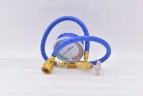 X004cwoutf Mandark Car Ac Refridgerant Charge Hose Kit With Gauge