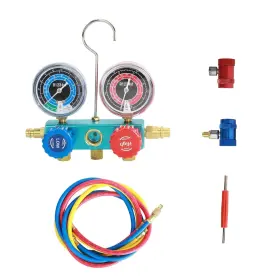 66cda66cdace035e0c Masiunoz Compact Refrigerant Meter Set With Aluminum Manifold - Dual Gauges For R1234y #3
