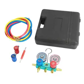 66cda66cdace035e0c Masiunoz Compact Refrigerant Meter Set With Aluminum Manifold - Dual Gauges For R1234y
