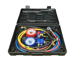 Mastercool 86961-g Four 4 Way Charging And Testing Manifold Gauge Set