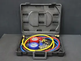Mastercool 95161-g 95161-galumium 4-way Charging And Testing Manifold Gauge Set