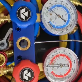 99660-prom Mastercool Dual Manifold Gauge Set R134a/r12 With Hoses And Carry Case