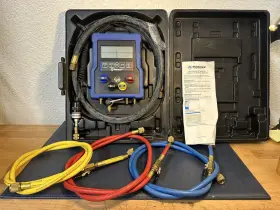 99961 Mastercool 4-way Digital Hvac Charging Manifold With Hoses