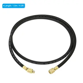 Metallixity 636939712280 1/4 Sae Refrigerant Charging Hose 4.9ft 800 Psi 4000 Black #2 Metallixity 636939712280 1/4 Sae Refrigerant Charging Hose 4.9ft 800 Psi 4000 Black #2