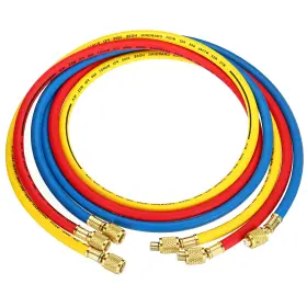 Metallixity 636939712426 3pcs 1/4 Sae Refrigerant Charging Hose 4.9ft 600 Psi 3000