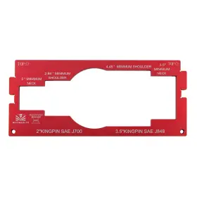 Metiokulto Zxbz001 2 Inch /3.5 King Pin Wear Gauge Made Of Aluminum Alloy