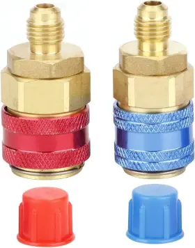 Miniduino Nptc-qc12hl-1n-m01 A/c R134a Quick Coupler Adapter Car High And Low Side Hvac Sae Male Flare Fitting