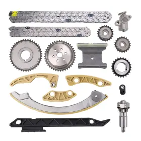 Mnjws Etck-gm-010 Engine Timing Chain Kit With Guide Tensioner Sprocket - Compatible 2