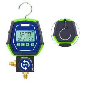 Motocoche 600609864623 Digital Hvac Gauges R410a R134a Vacuum Pressure Manifold Set W