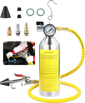 Mmt211821 Motocoche Ac Flush Kit With Pressure Gauge Valve Spray Head And Hose - Hvac Cleaner For Mmt211821 Motocoche Ac Flush Kit With Pressure Gauge Valve Spray Head And Hose - Hvac Cleaner For