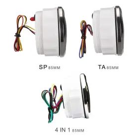 Motor Meter Racing 710139837946 W Pro Series 3 Gauge Set 85mm 3-3/8 Inch Gps Speedometer Tachometer And 4 In 1 Mul #2