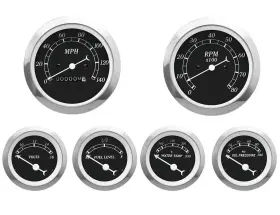 Motor Meter Racing 712968073540 Classic 6 Gauge Set With Mechanical Speedometer Analog Odo Motor Meter Racing 712968073540 Classic 6 Gauge Set With Mechanical Speedometer Analog Odo