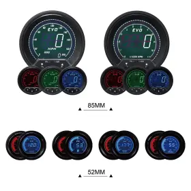 Motor Meter Racing 712968077906 Evo Series Digital 6 Gauge Set - Blue And Red Switchable Led #3 Motor Meter Racing 712968077906 Evo Series Digital 6 Gauge Set - Blue And Red Switchable Led #3