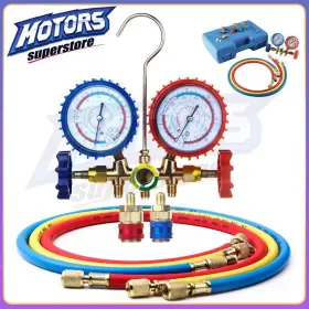 Motors-superstore 170401556860 3 Way Ac Refrigeration Digital Pressure Gauge Set Hvac System Self Testing