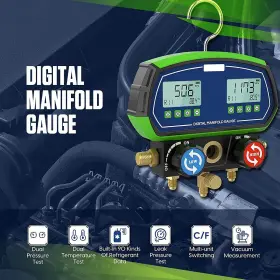 Mr Cartool 781159473364 Digital Manifold Dual Gauge Set Hvac Refrigeration Vacuum Pressure Temperatu #3 Mr Cartool 781159473364 Digital Manifold Dual Gauge Set Hvac Refrigeration Vacuum Pressure Temperatu #3