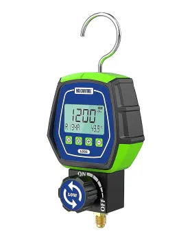 L202 Mr Cartool 781159474989 Digital Manifold Gauge Set Low Pressure Single Meter Refrigerant Hvac Sy