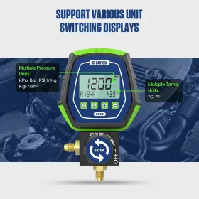5673688242 Mr Mrcartool L202 Hvac Digital Refrigeration Manifold Gauge Vacuum Pressur Temperature Tester #2 5673688242 Mr Mrcartool L202 Hvac Digital Refrigeration Manifold Gauge Vacuum Pressur Temperature Tester #2