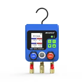 L205 Mrcartool Digital Havc Manifold Gauge Set With 92 Refrigerant Data Dual Pressure Testing