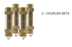 Diycoupler-1412k75c Mrcool 1412k75c Coupler Kit For Diy Line Set Quick Connect #2