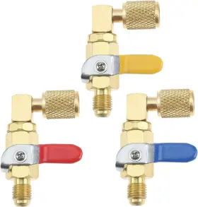 Mtsooning 313056187176 Air Conditioning Refrigerant Ball Valve 1/4 Inch Sae R410a R134a R12 R22 Hvac Shut