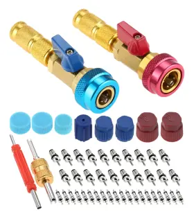 R12r1341 Mtsooning A/c R134a Valve Core Quick Remover Installer Kit High Low Pressure Cor