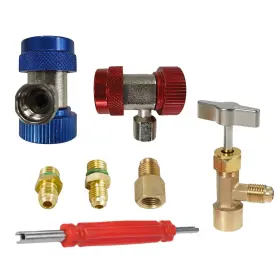 Bgg2600764511077ky Mulcort A/c R134a Adapter Set - Quick Coupler Hose Connector Puncture Can Tap T
