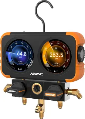 Navac N2dx Flex-x Manifold Gauge With Hd Color Graphic Interface