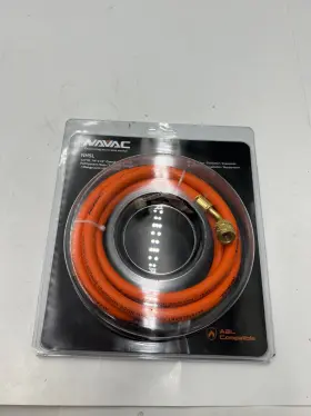 Navac Nh5l Refrigerant Hose 1/4 Inch Id X Connector 5ft Orange Fits A2l