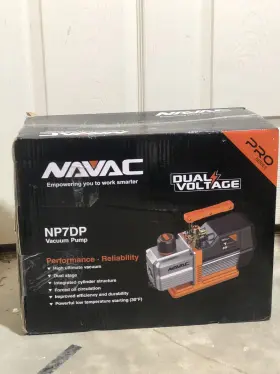 Navac Np7dp2 Pro Series 7 Cfm Dual Stage Vacuum Pump