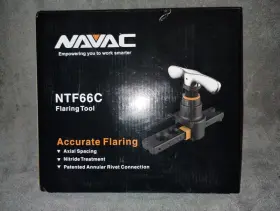 Navac Ntf66c Flaring Tool 3/4 Inch Max Od 6 Sizes With Cutter