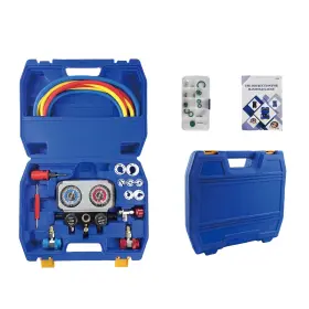 R404a Nekpokka Ylb-4 Car Ac Manifold Fluorine Pressure Gauge Suitable For R22/r134a/r410a/r404a W