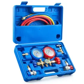 8542049659 Non-brand Manifold Gauge Set Air Refrigeration Kit With Hoses Couplers Adapter 8542049659 Non-brand Manifold Gauge Set Air Refrigeration Kit With Hoses Couplers Adapter