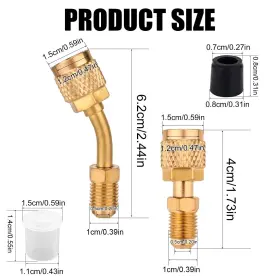 1028491 Nqeuepn R410a Mini Split Adapter Kit 2 Straight And Angled Refrigerant Hose #2