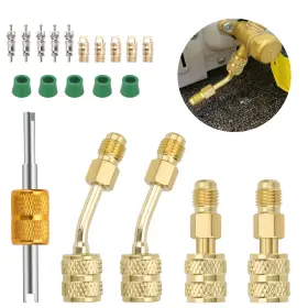 Nsioutlet 600609578964 R410a Adapter For Mini Split System 5/16 Inch Sae Female To 1/4 Male Flare