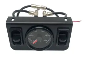 Nysus 792556336695 Panel Paddle Valve Switch Dual Needle Gauge With Air Fittings For Suspension