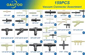 Qt519 Oautoo 32 Size Automotive Vacuum Tubing Connector Tee Assortmen #2