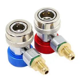 Ocr 723044455482 R134a Quick Coupler Connector Adapter High And Low Adjustable With 1/4 Male F #3