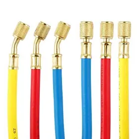 Hose-003 Oralys 3 Pieces Ac Manifold Gauge Hose Kit For R410a R22 R134a R404a 1/4 Inch Thread #3