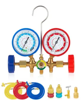 Orion Motor Tech 313084951909 Ac Gauges Automotive Gauge Set For R134a R12 R22 R502 3 Wa