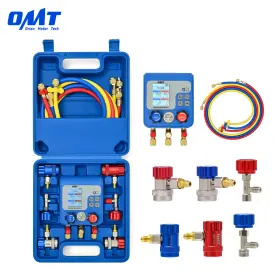 Orion Motor Tech Mpndmgdwze-00 Omt 3 Way Refrigeration Digital Manifold Gauge Set Hvac Pressure Leakage Tester